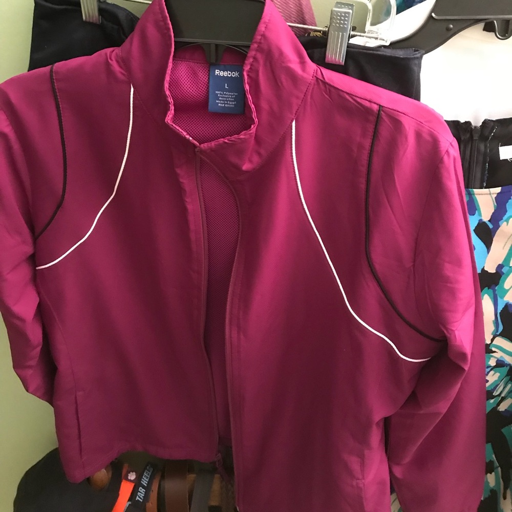 Reebok, zipper jacket, size large